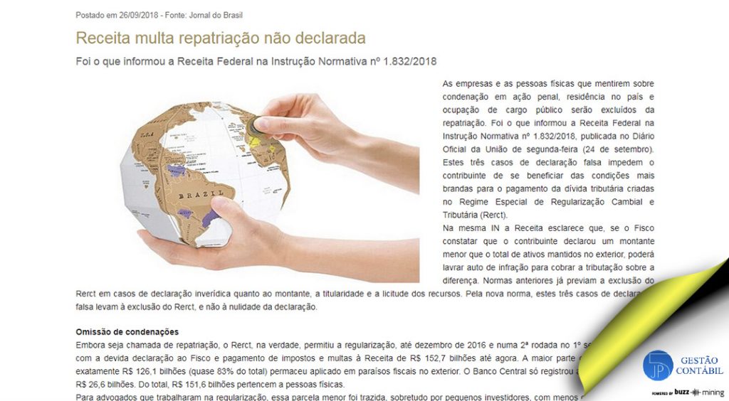 Receita multa repatriação não declarada #negócios #escritóriocontábil #acessoriacontábil #repatriação #soubuzzer (TOP 2 – Out)