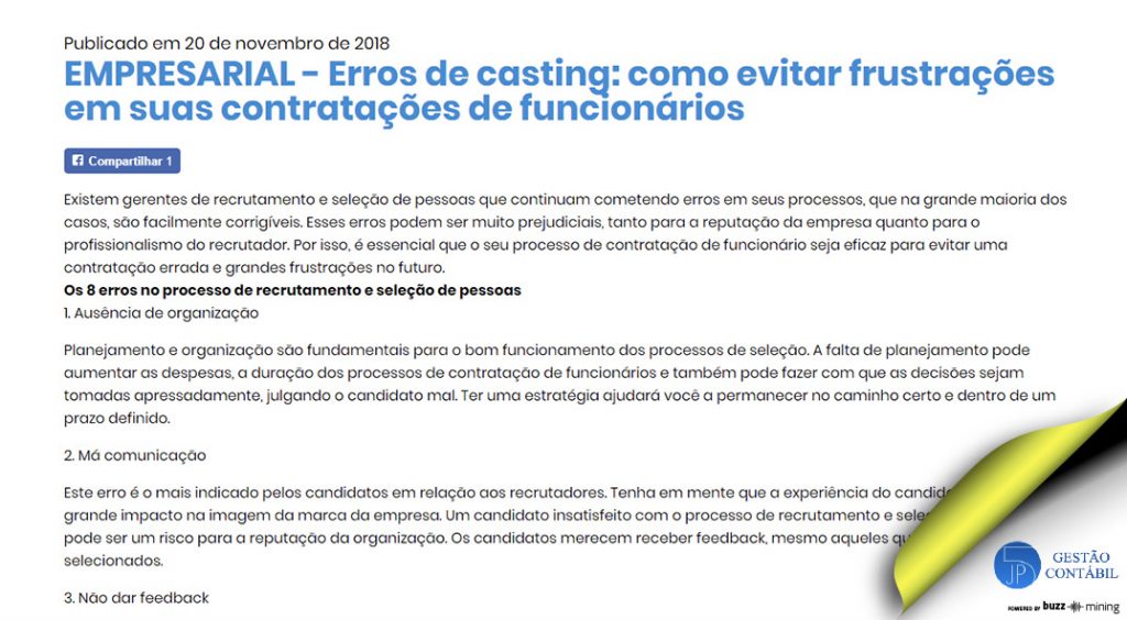 Erros de casting: como evitar frustrações em suas contratações de funcionários #negócios #escritóriocontábil #acessoriacontábil #contrataçãodefuncionários (TOP 3 – Dez)