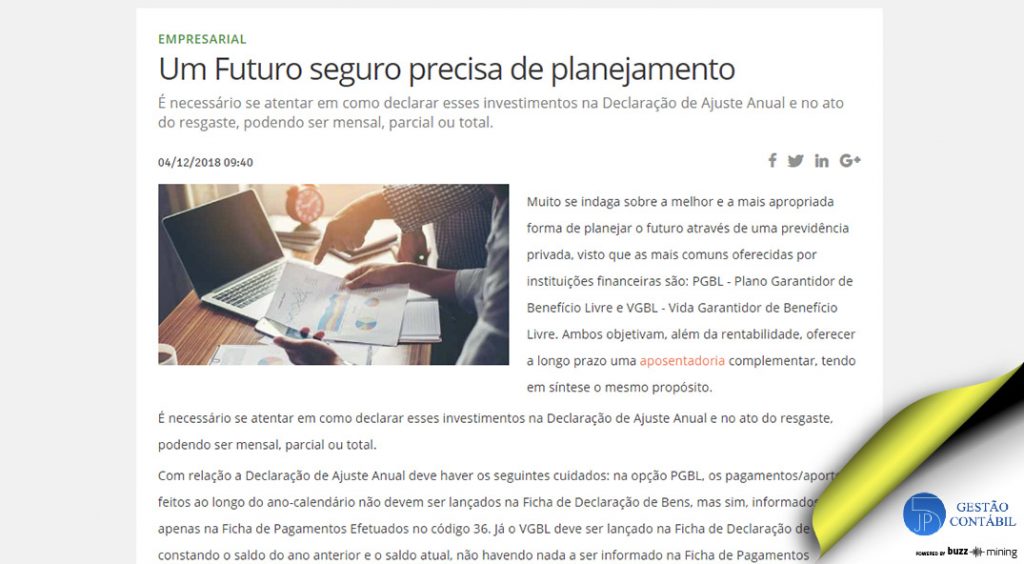 Um Futuro seguro precisa de planejamento #negócios #escritóriocontábil #acessoriacontábil #planejamentodeinvestimentos (TOP 5 – Dez)