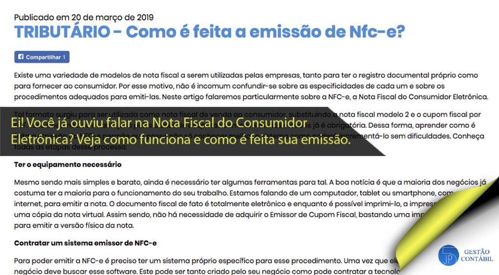 Como é feita a emissão de Nfc-e? #negócios #contabilidadebasica #acessoriacontabil #escritoriodecontabilidade #NFCe (TOP 1 – Abr)