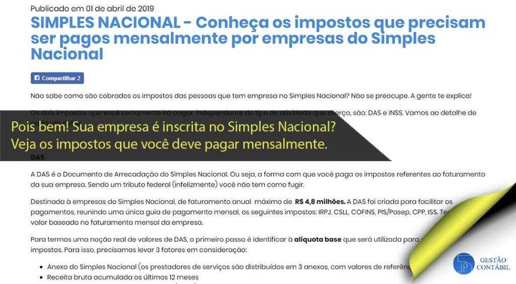 Conheça os impostos que precisam ser pagos mensalmente por empresas do Simples Nacional. #negócios #contabilidadebasica #acessoriacontabil #escritoriodecontabilidade #impostos (TOP 4 – Abr)